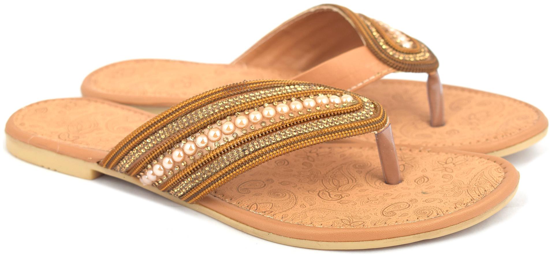 

Butchi Women Beige Open Toe Flats