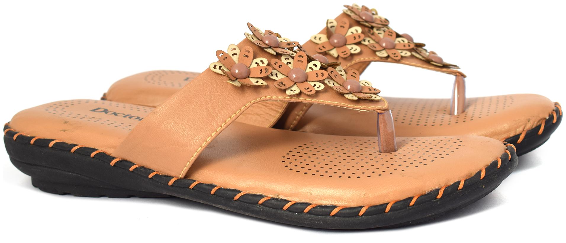 

Butchi Women Tan Open Toe Flats