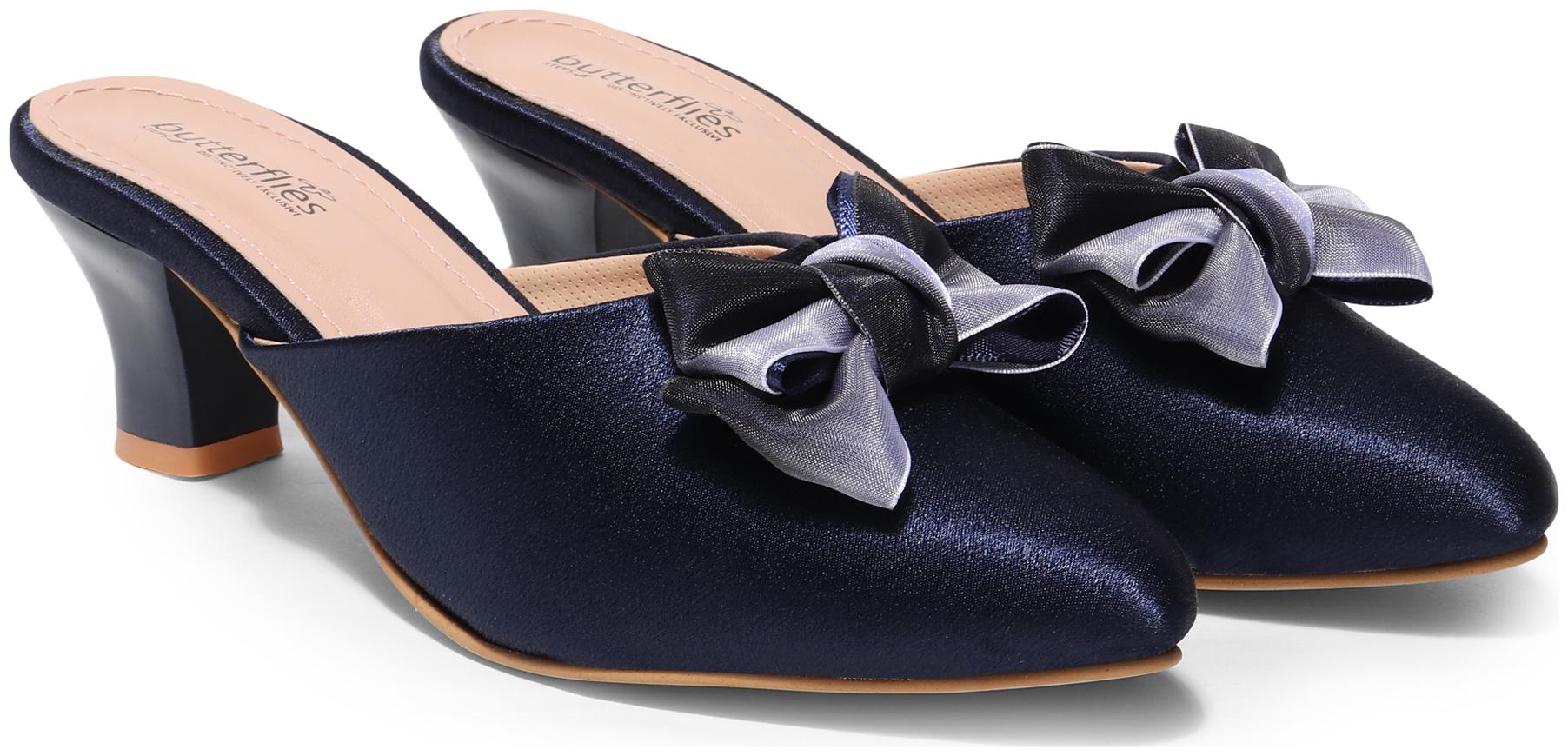 

Butterflies Women Blue Heeled Sandals