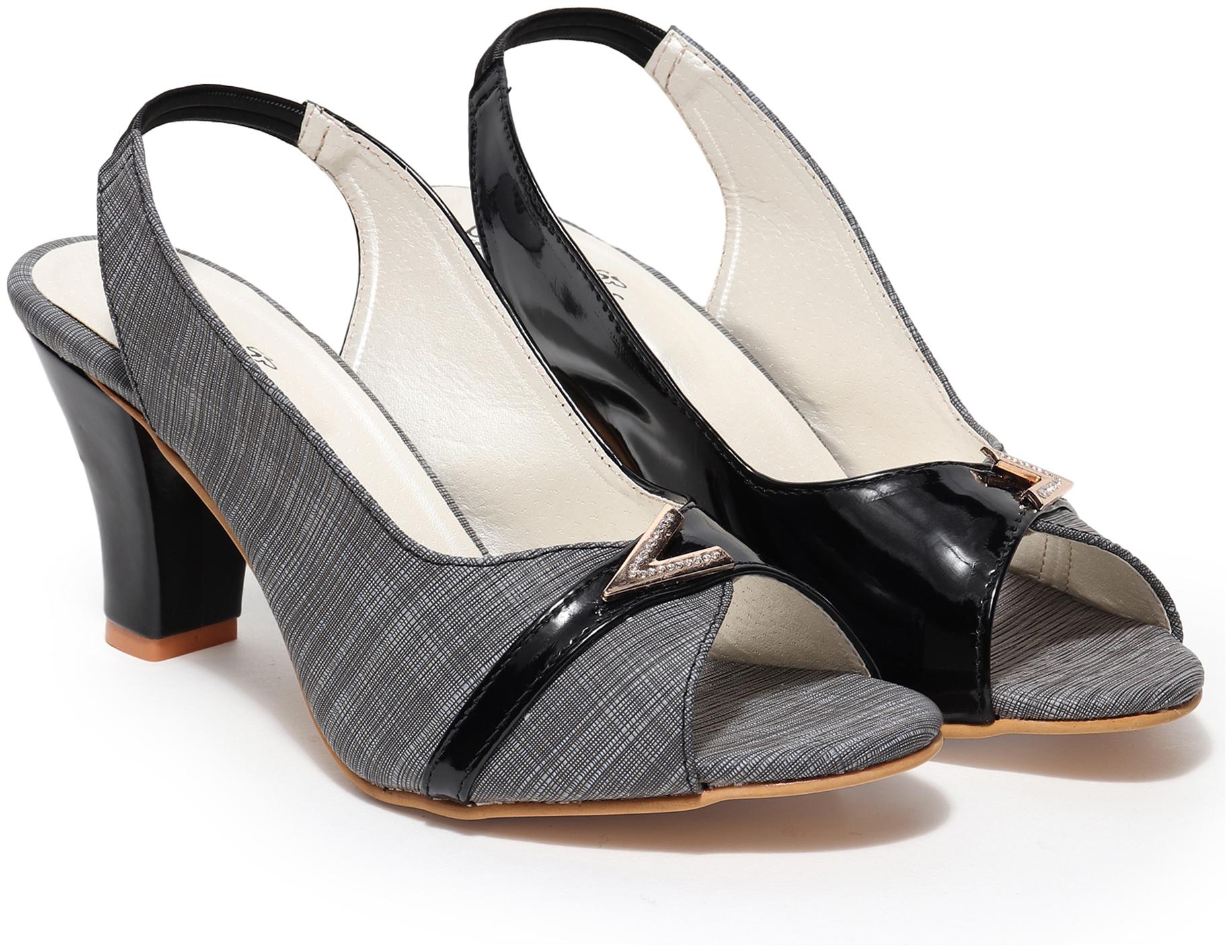 

Butterflies Women Black Heeled Sandals