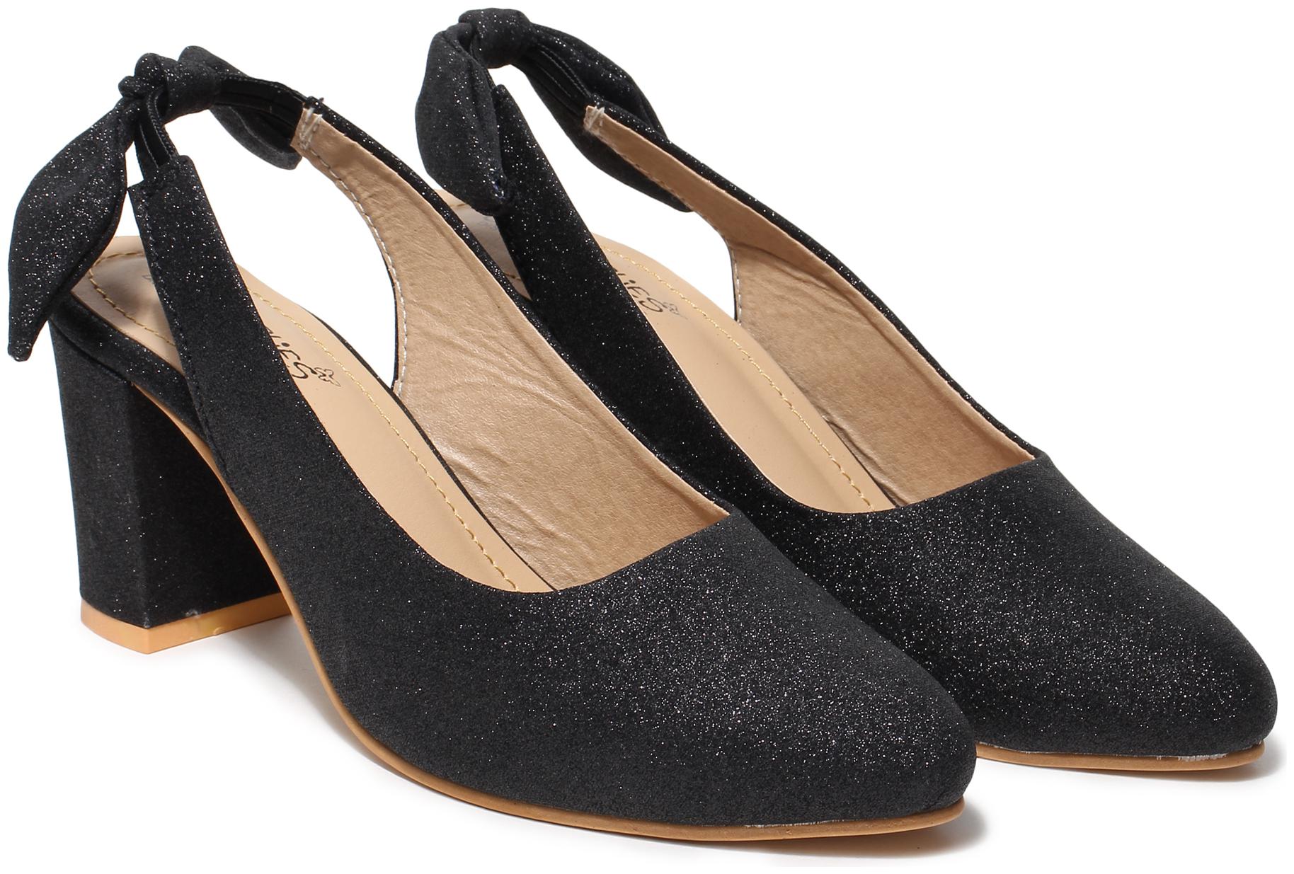 

Butterflies Women Black Heeled Sandals