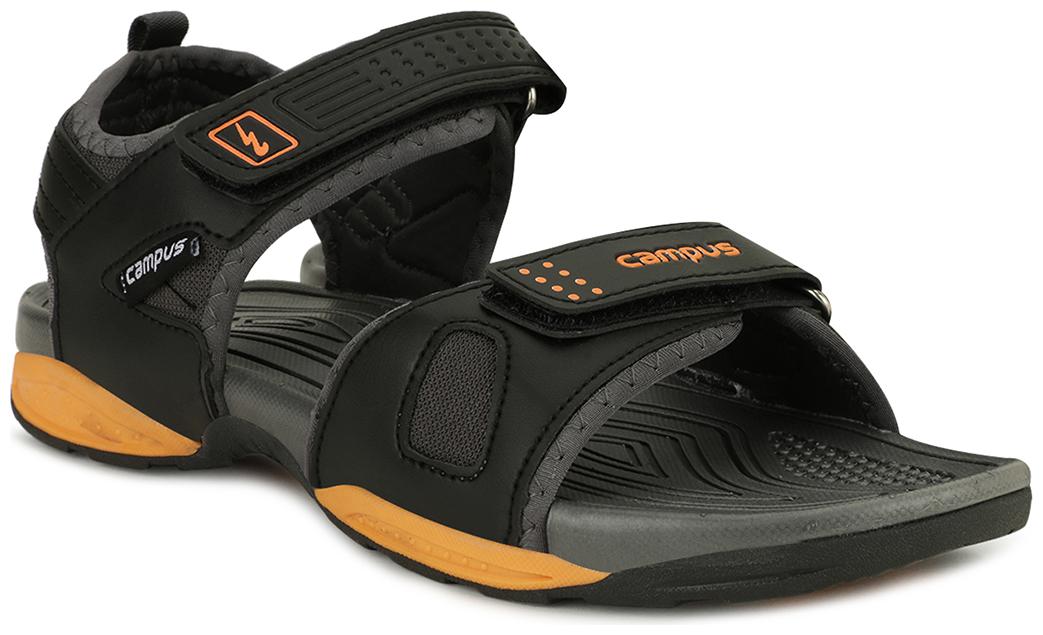 

Campus Men Black Sandals