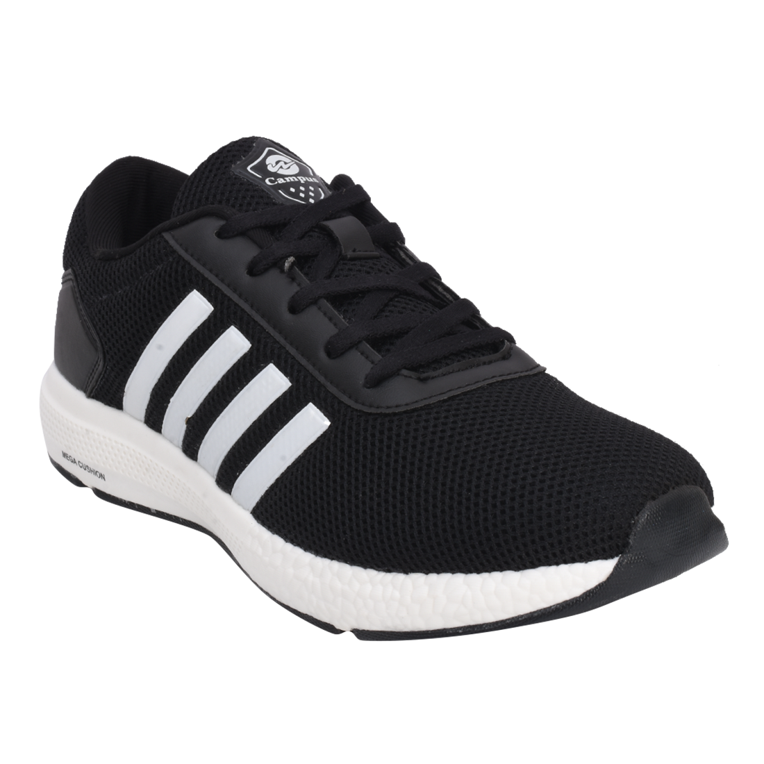 

Campus Men Running Shoes ( Black )