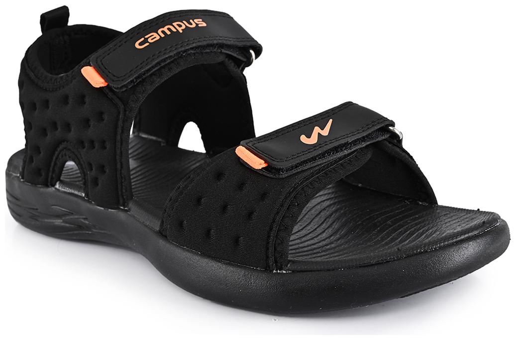 

Campus Men Black Sandals