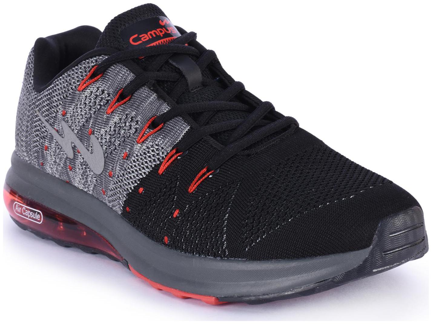 

Campus Men Running Shoes ( Black )