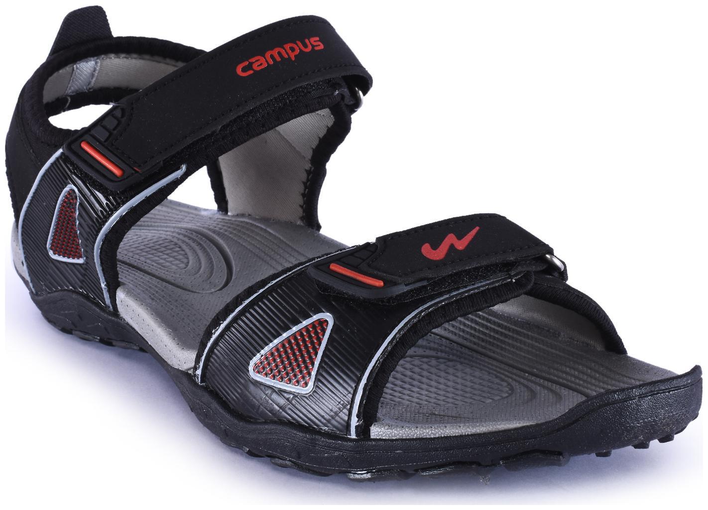 

Campus Men Black Sandals