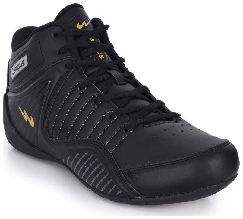 

Campus Men Running Shoes ( Black )