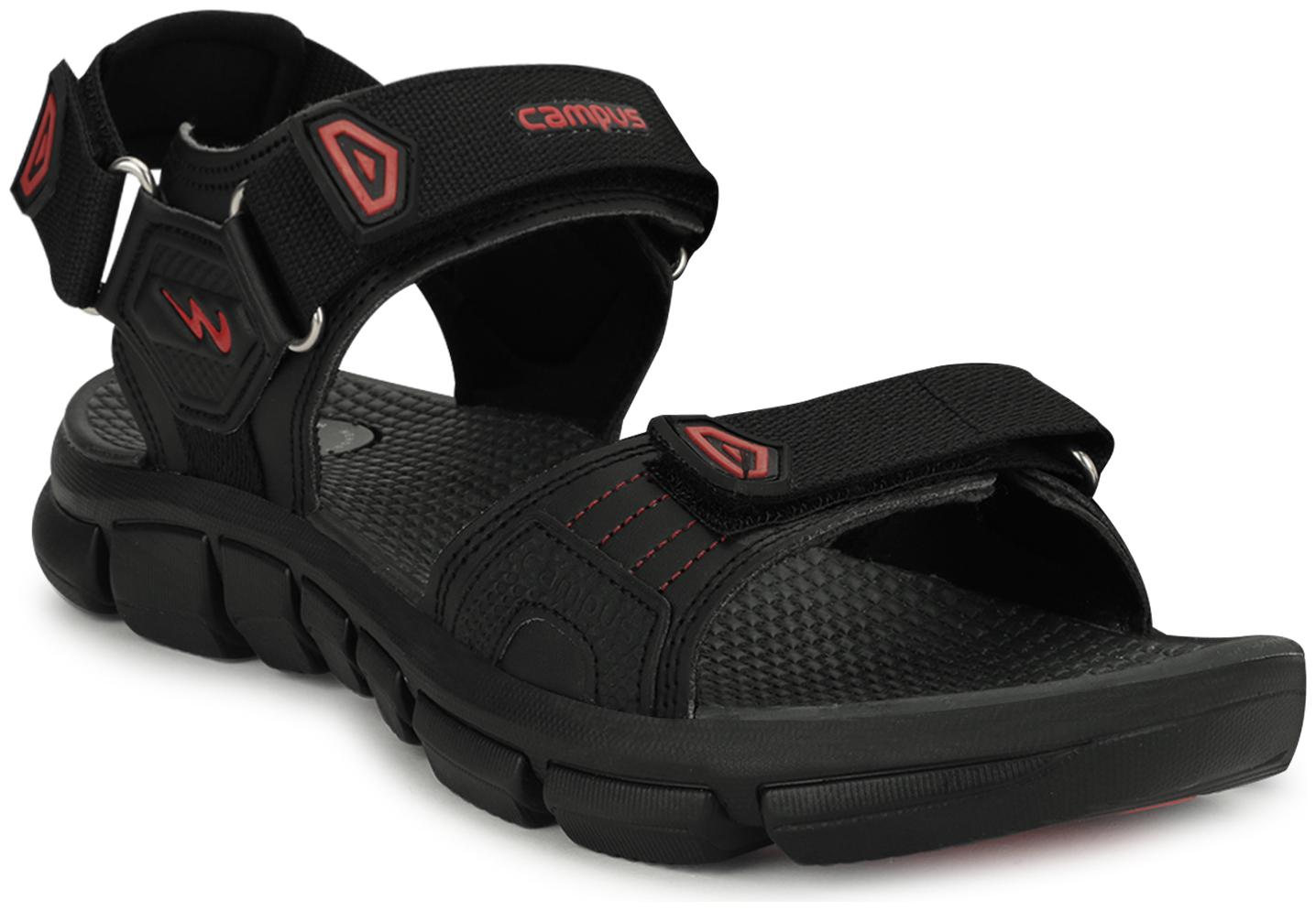 

Campus Men Black Sandals