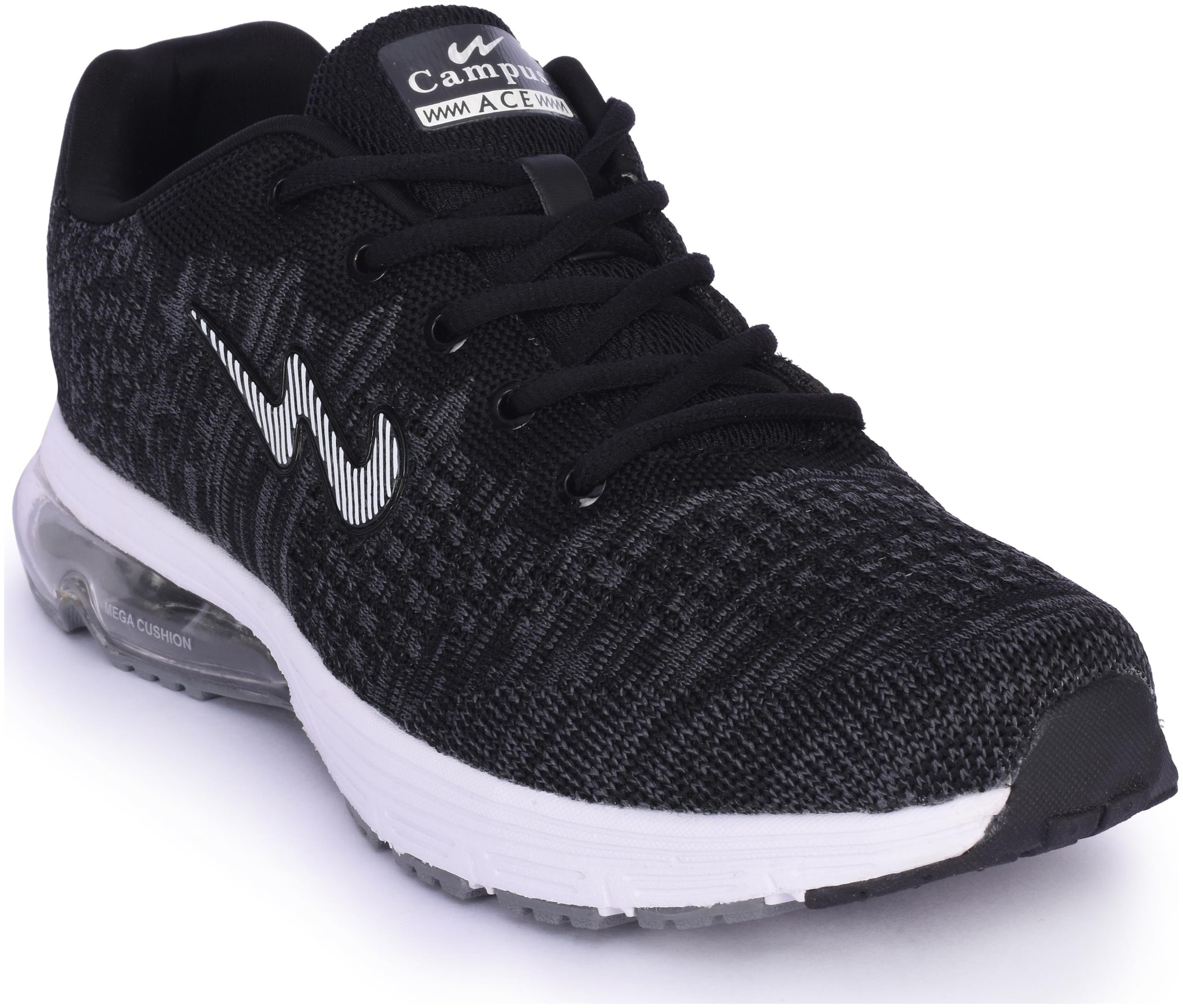 

Campus Men Running Shoes ( Black )