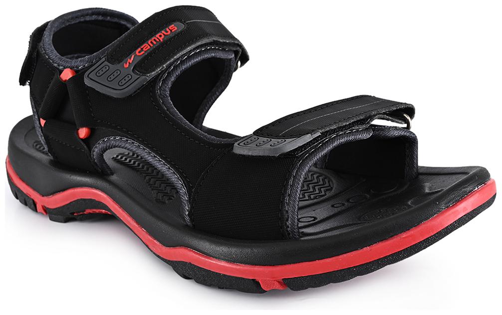 

Campus Men Black Sandals