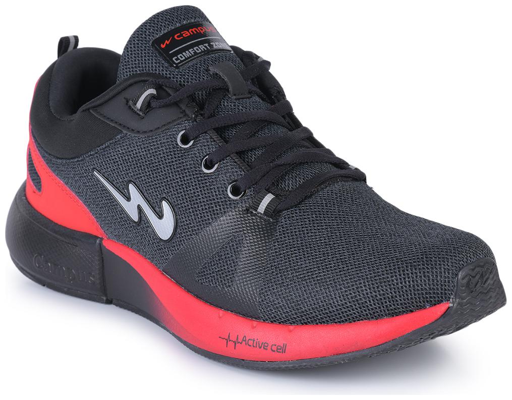 

Campus Men Running Shoes ( Black )