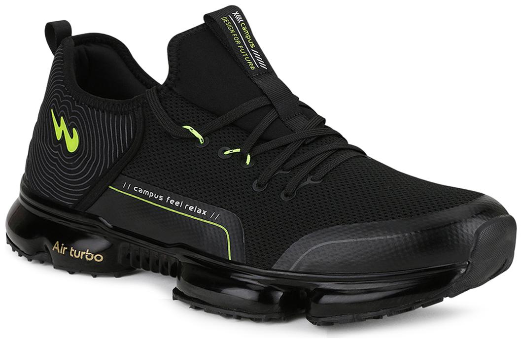 

Campus Men Running Shoes ( Black )