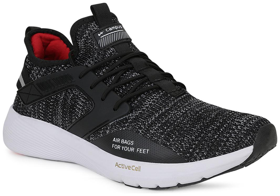 

Campus Men Running Shoes ( Black )