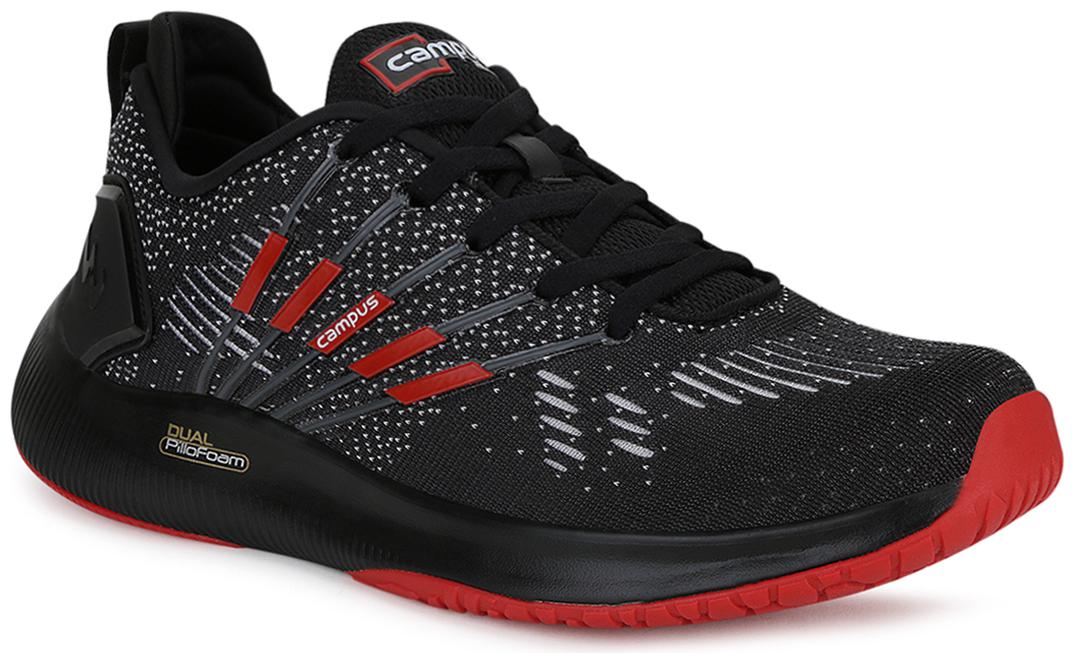 

Campus Men Running Shoes ( Black )