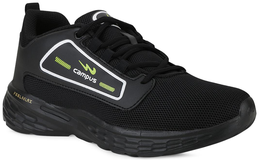 

Campus Men Running Shoes ( Black )