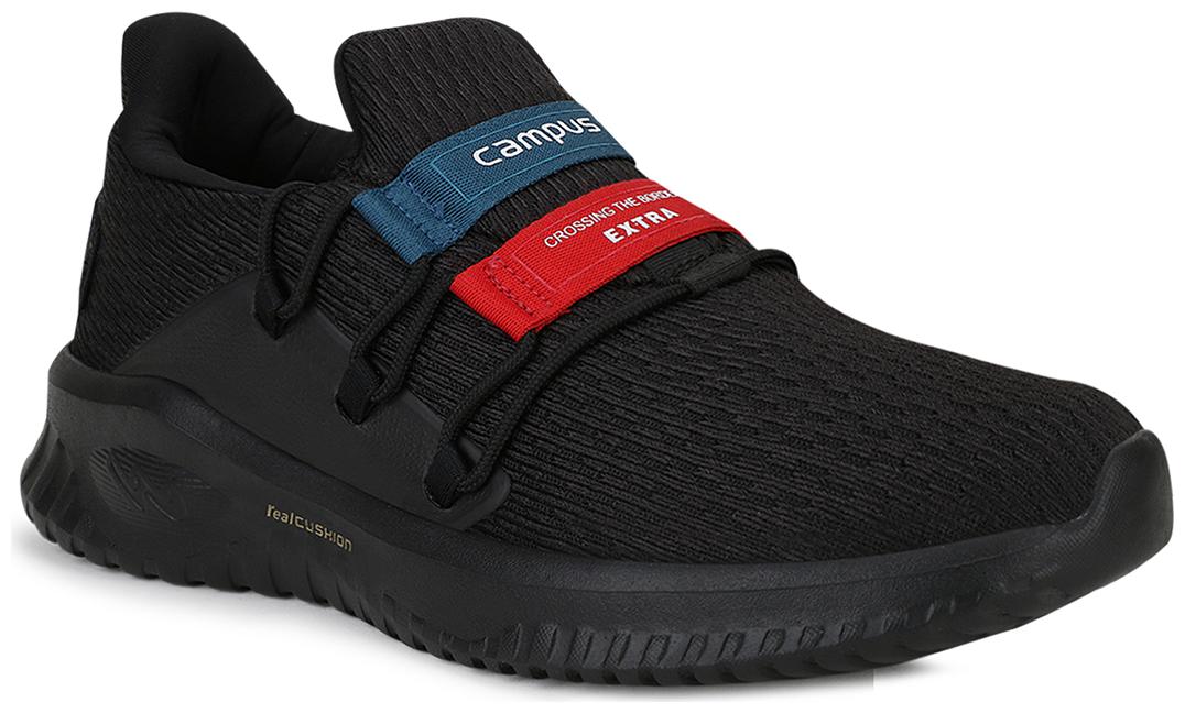 

Campus Men Running Shoes ( Black )
