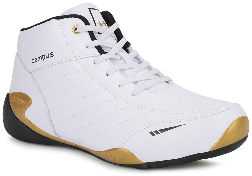 

Campus EVEREST Men White High Top Sneakers - 11g-781-g-wht-blk-golden