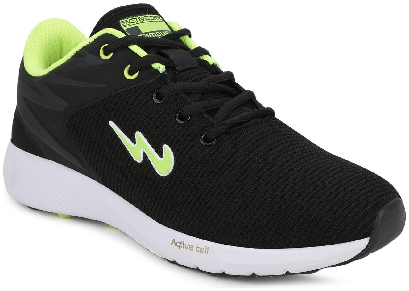 

Campus Men Black Green Casual Shoes