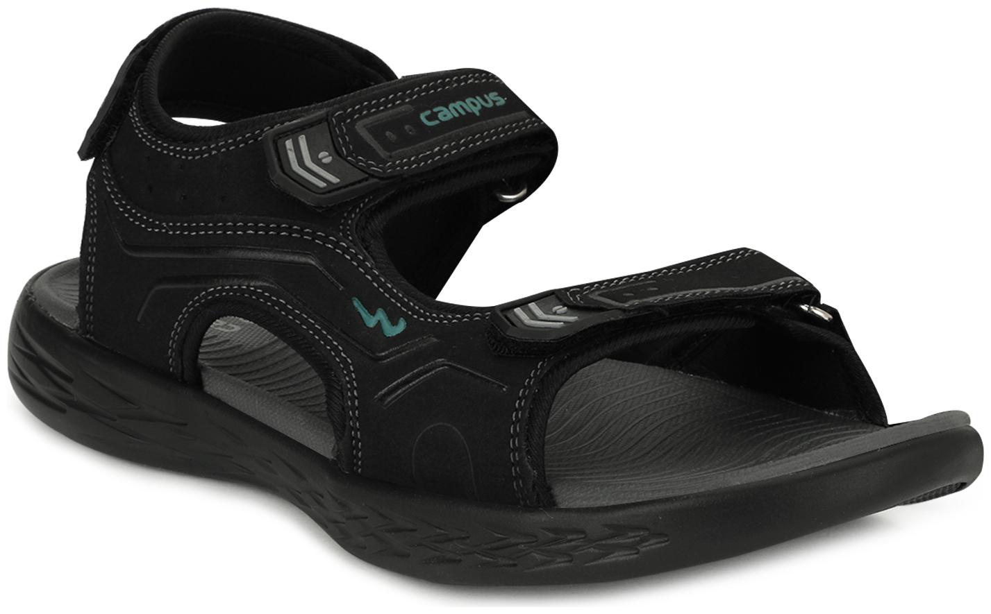 

Campus Men Black Sandals