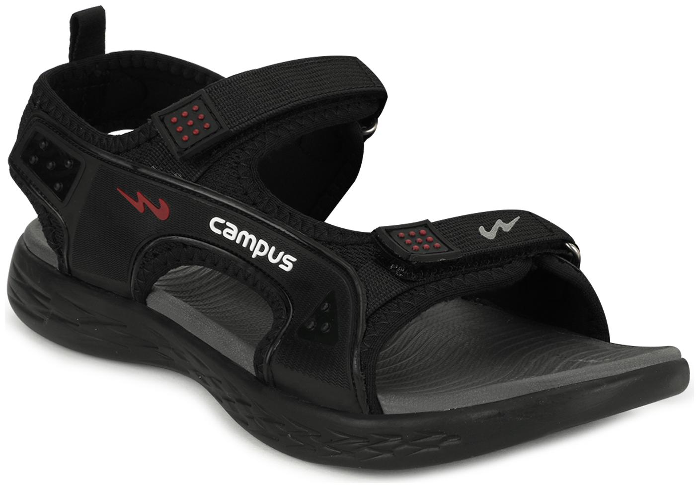 

Campus Men Black Sandals