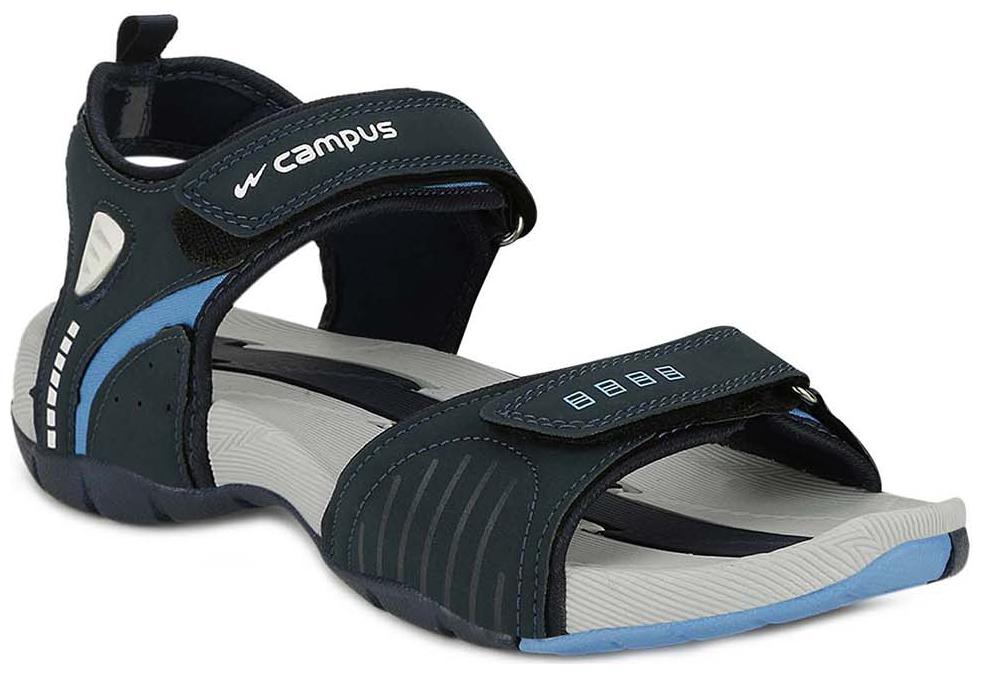 

Campus Men Navy Blue Green Sports Sandals