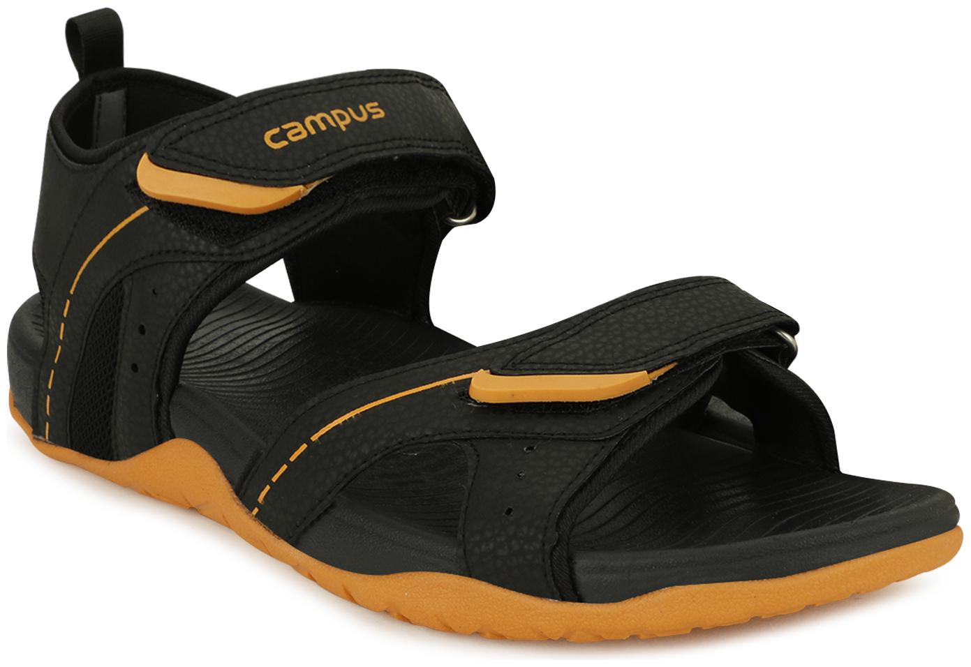 

Campus Men Black Sandals