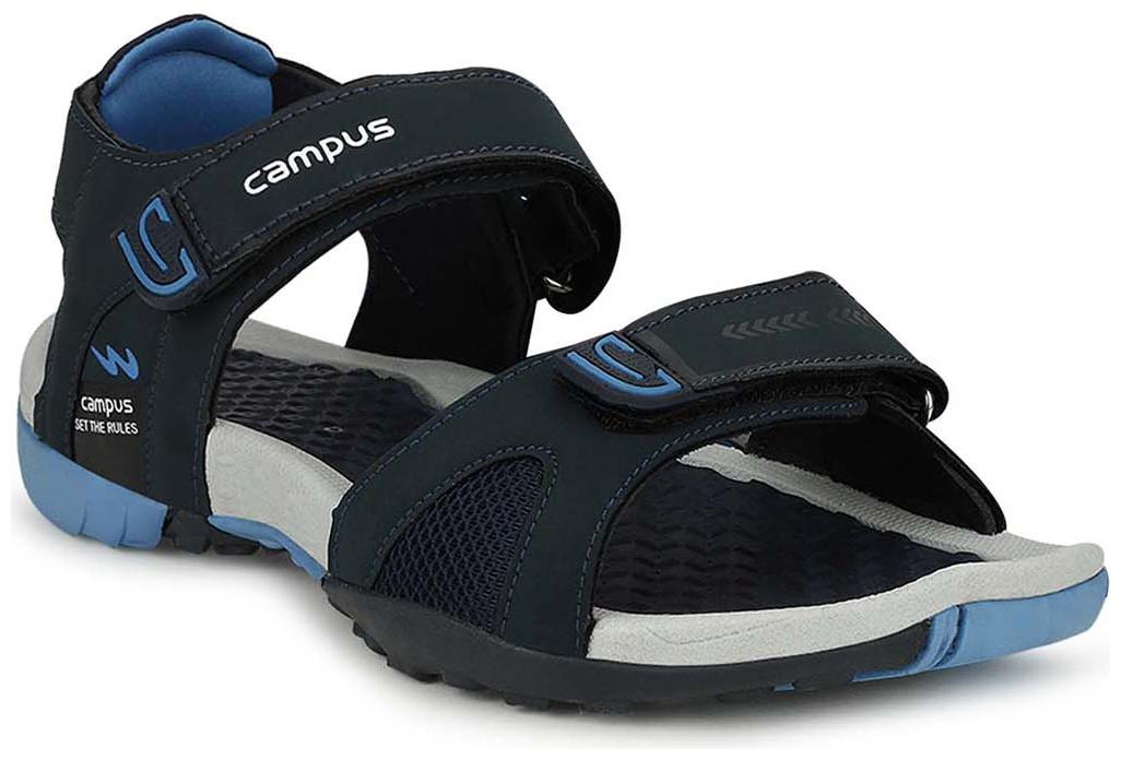 

Campus Men Navy Blue Green Sports Sandals