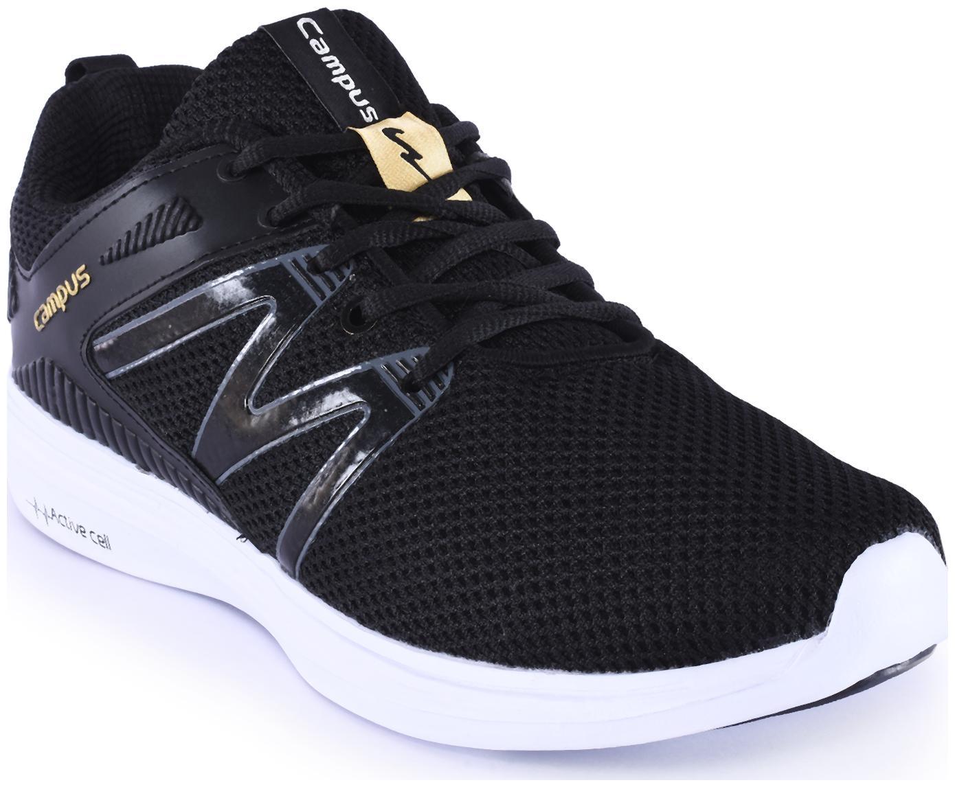 

Campus Men Running Shoes ( Black )