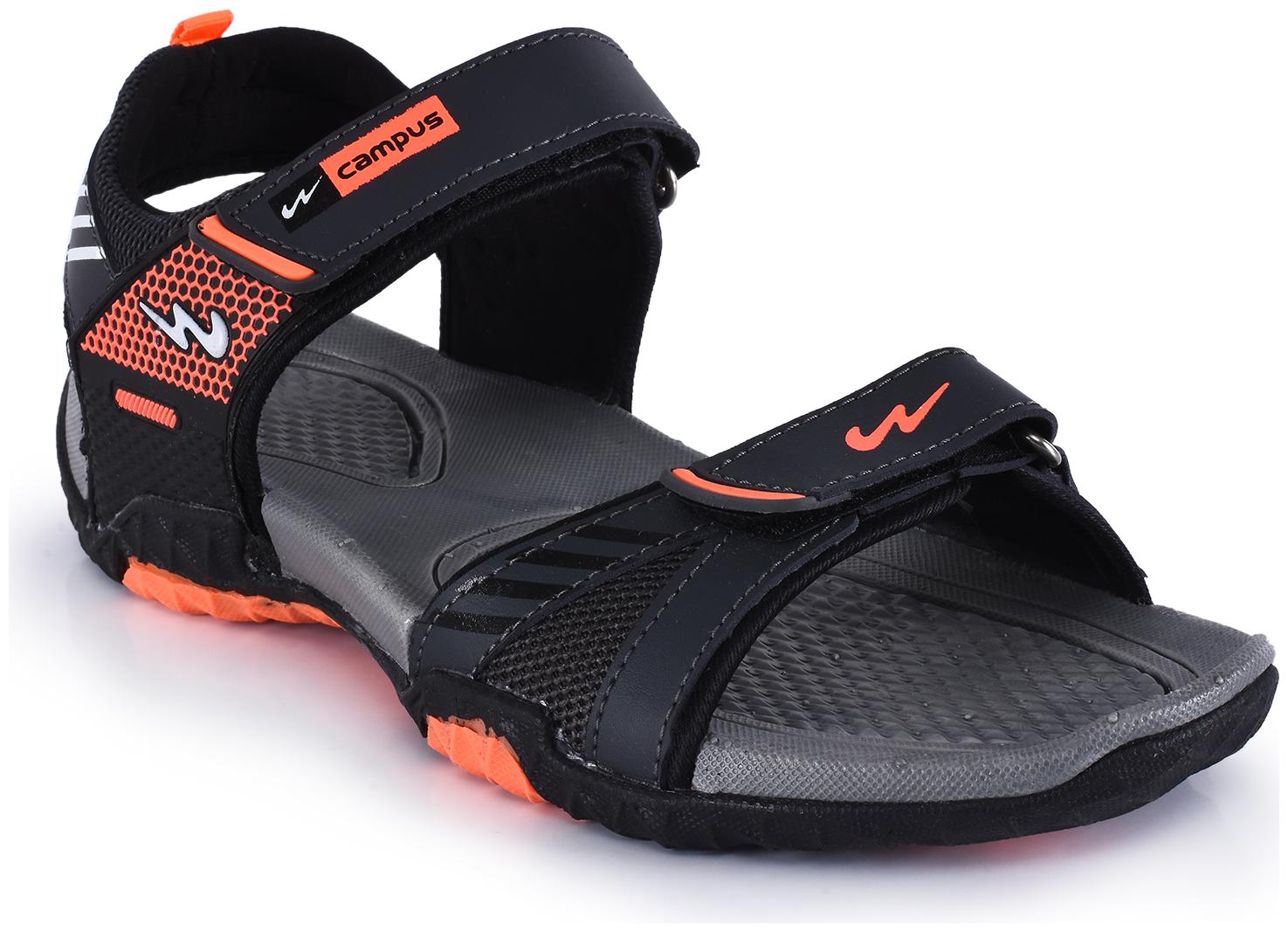 

Campus Men Black Sandals