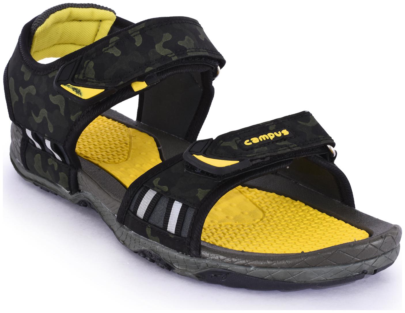 

Campus Men Black Sandals