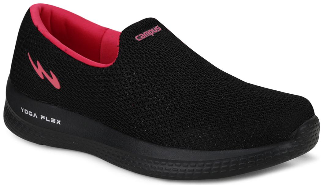 

Campus Women Walking Shoes ( Black )