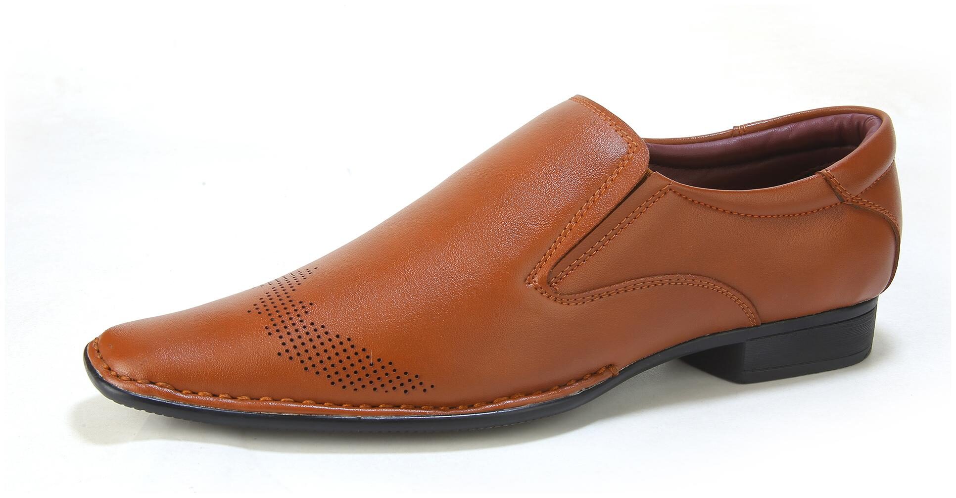 

Caraitalia Men Tan Slip-On Formal Shoes