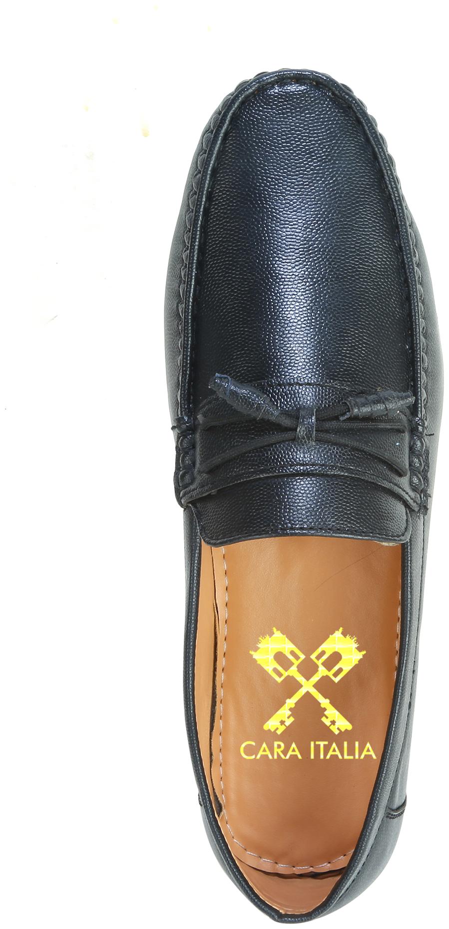 

Caraitalia Men Black Slip-On Formal Shoes
