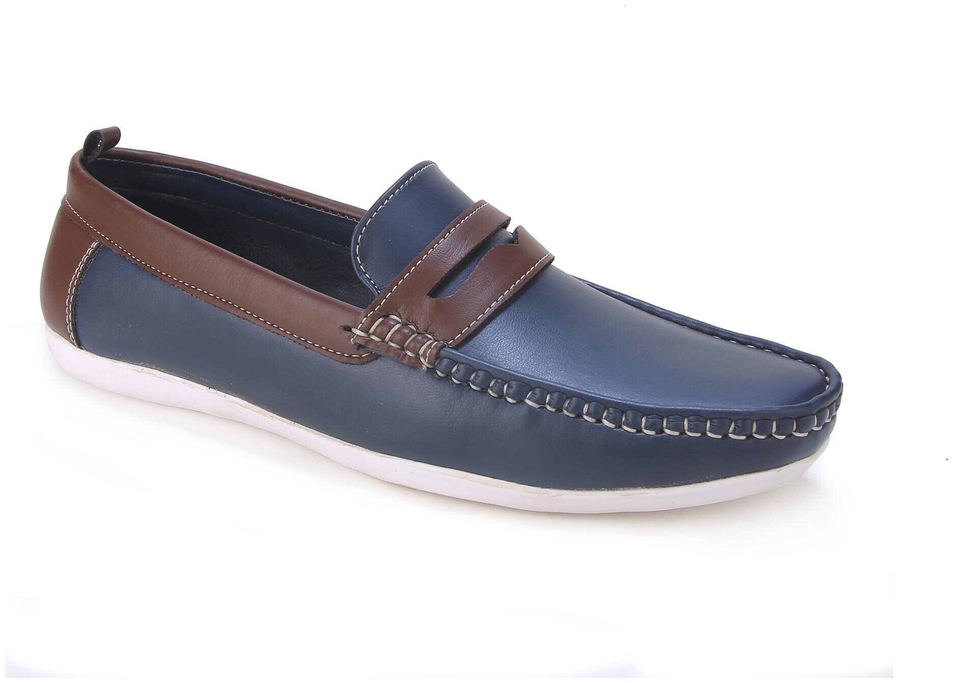 

Caraitalia Men Blue Slip-On Formal Shoes