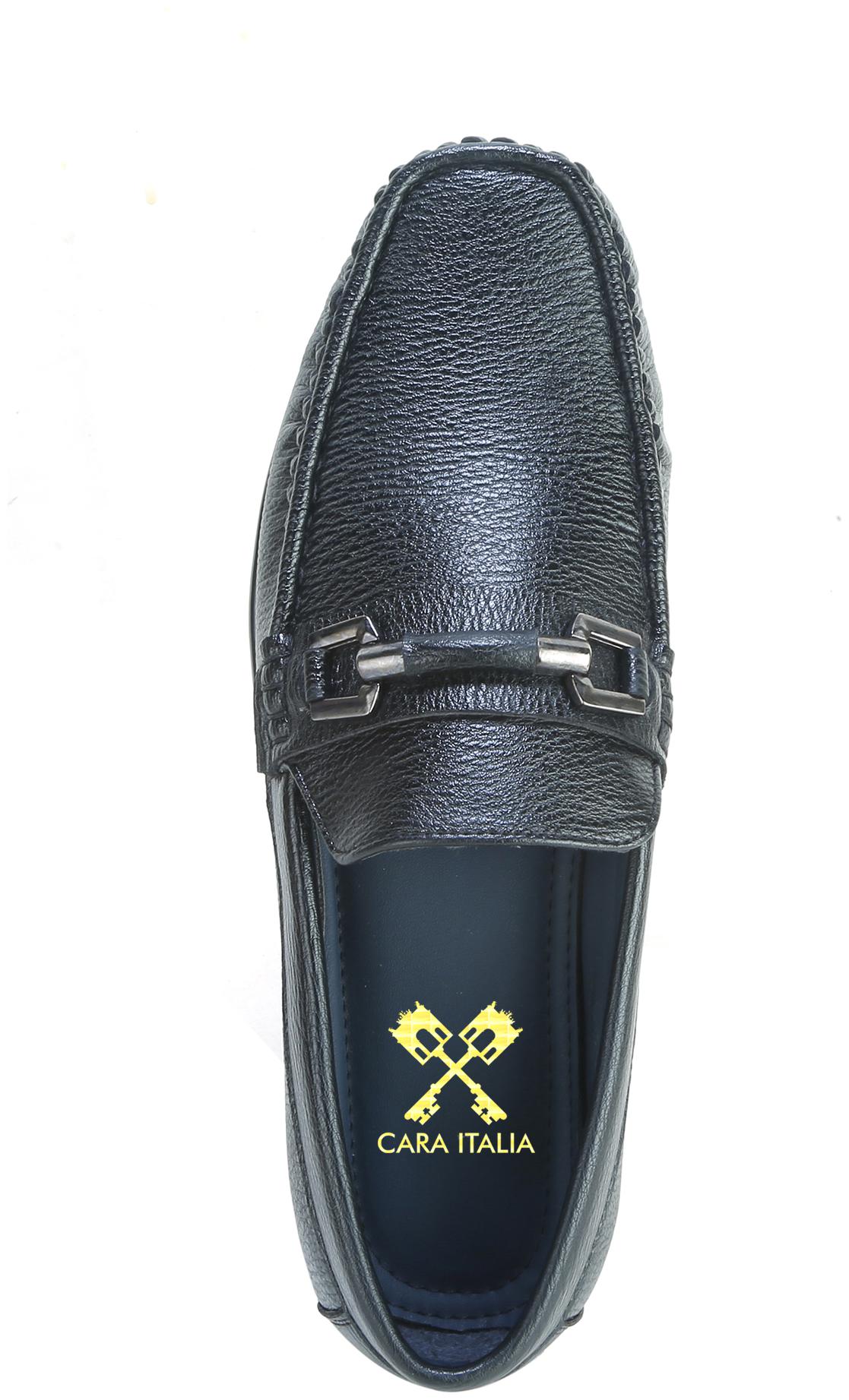 

Caraitalia Men Black Slip-On Formal Shoes