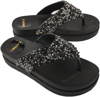 Buy Cassiey Women Flip Flop And Fashion Slippers Glitters