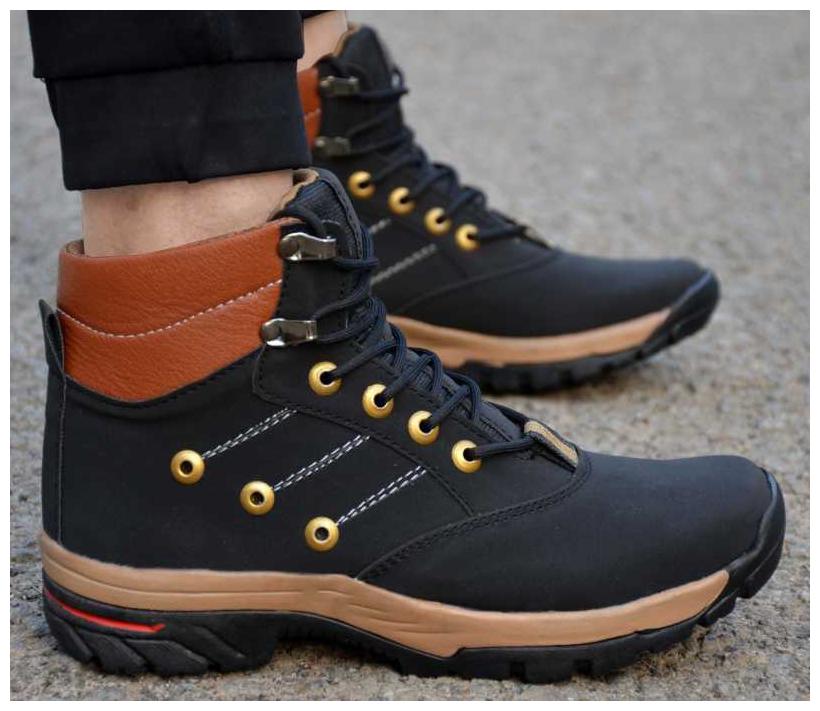 

Castoes Men Black Outdoor Boots