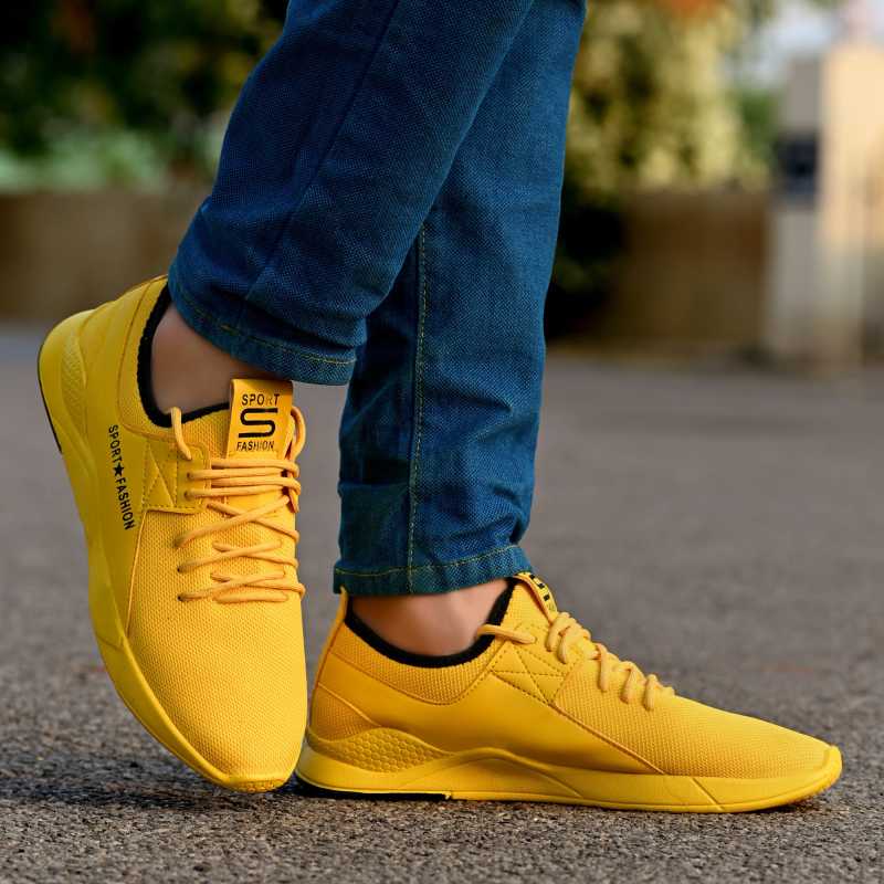 

Castoes Men Running Shoes ( Yellow )