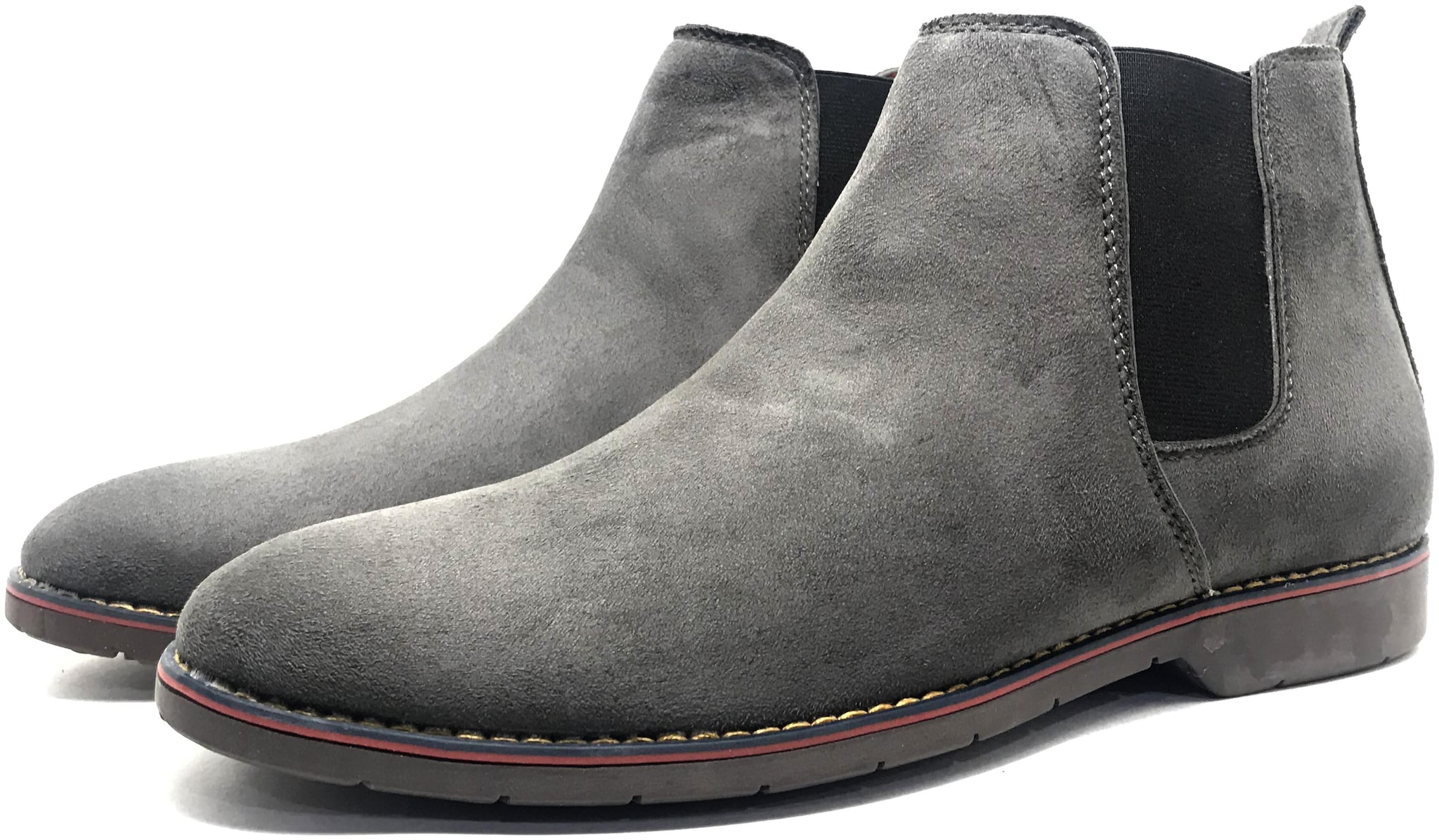 

Castoes Men Grey Chelsea Boots