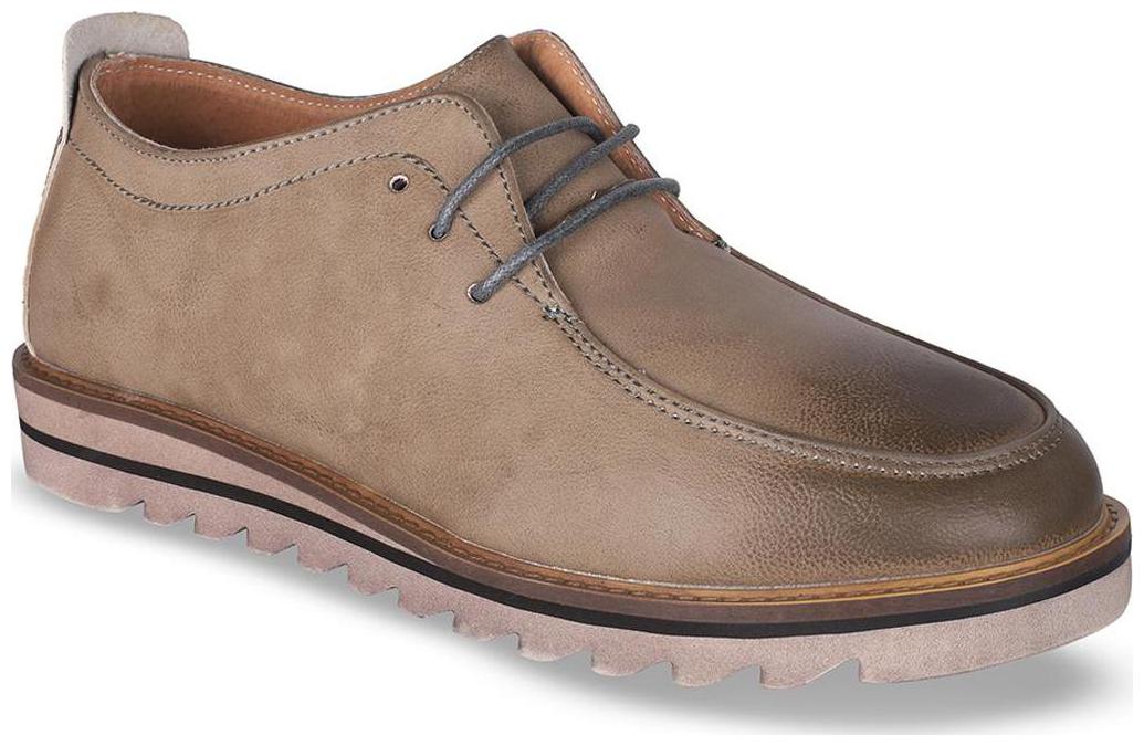 

Enso Men Brown Outdoor Boots - ENSO MEN S GREY BLACK IMPORTED LACEO LEATHER CASUAL SHOES - C1501
