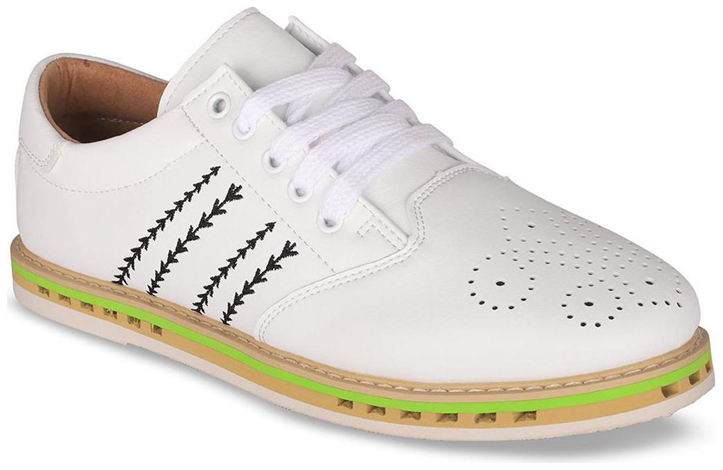 

Enso Enso Men s White Blue Imported Mat Leather Sneko Casual Shoes Men White Sneakers