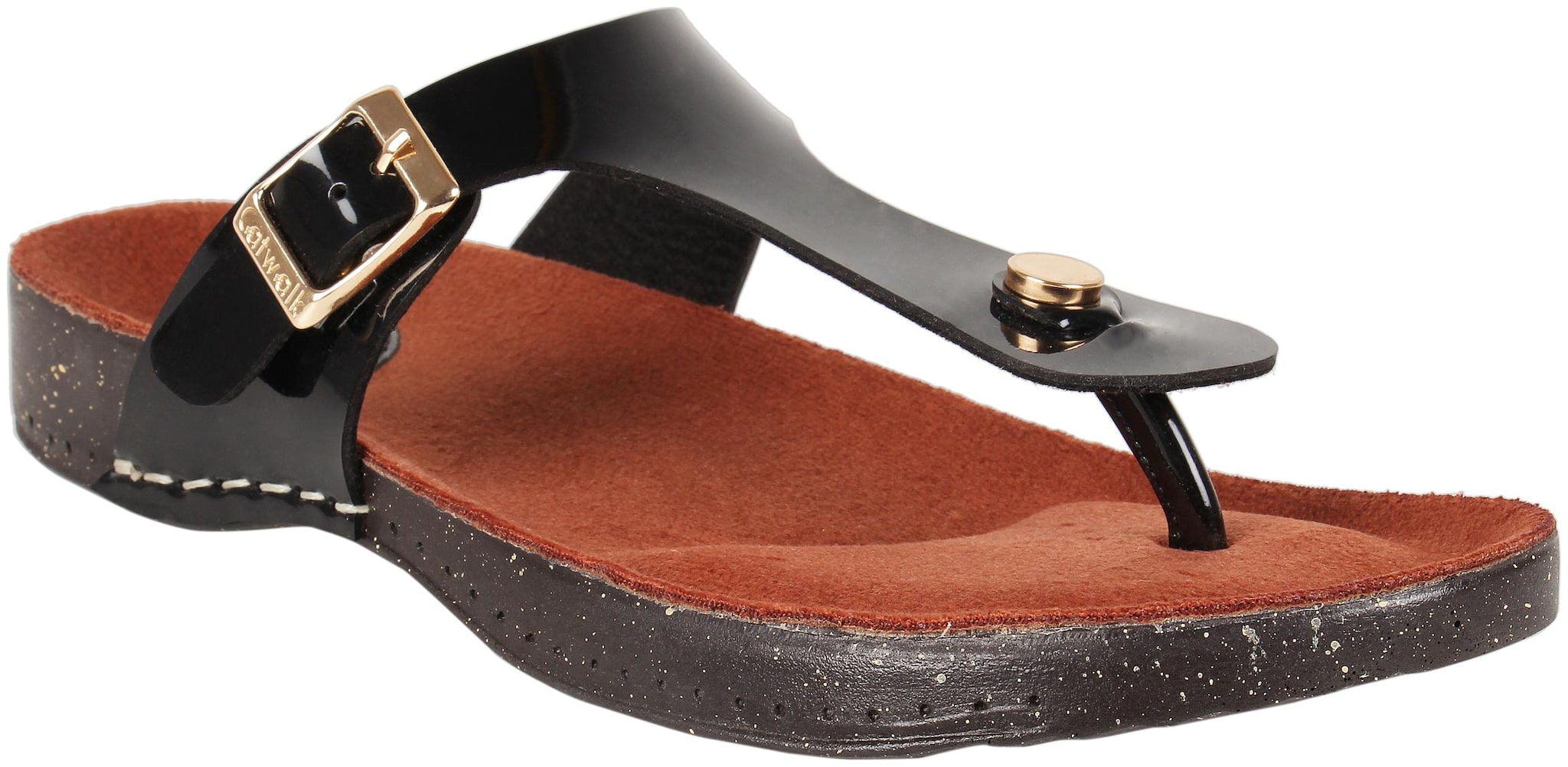 

Catwalk Buckle Detail Thongs For Women