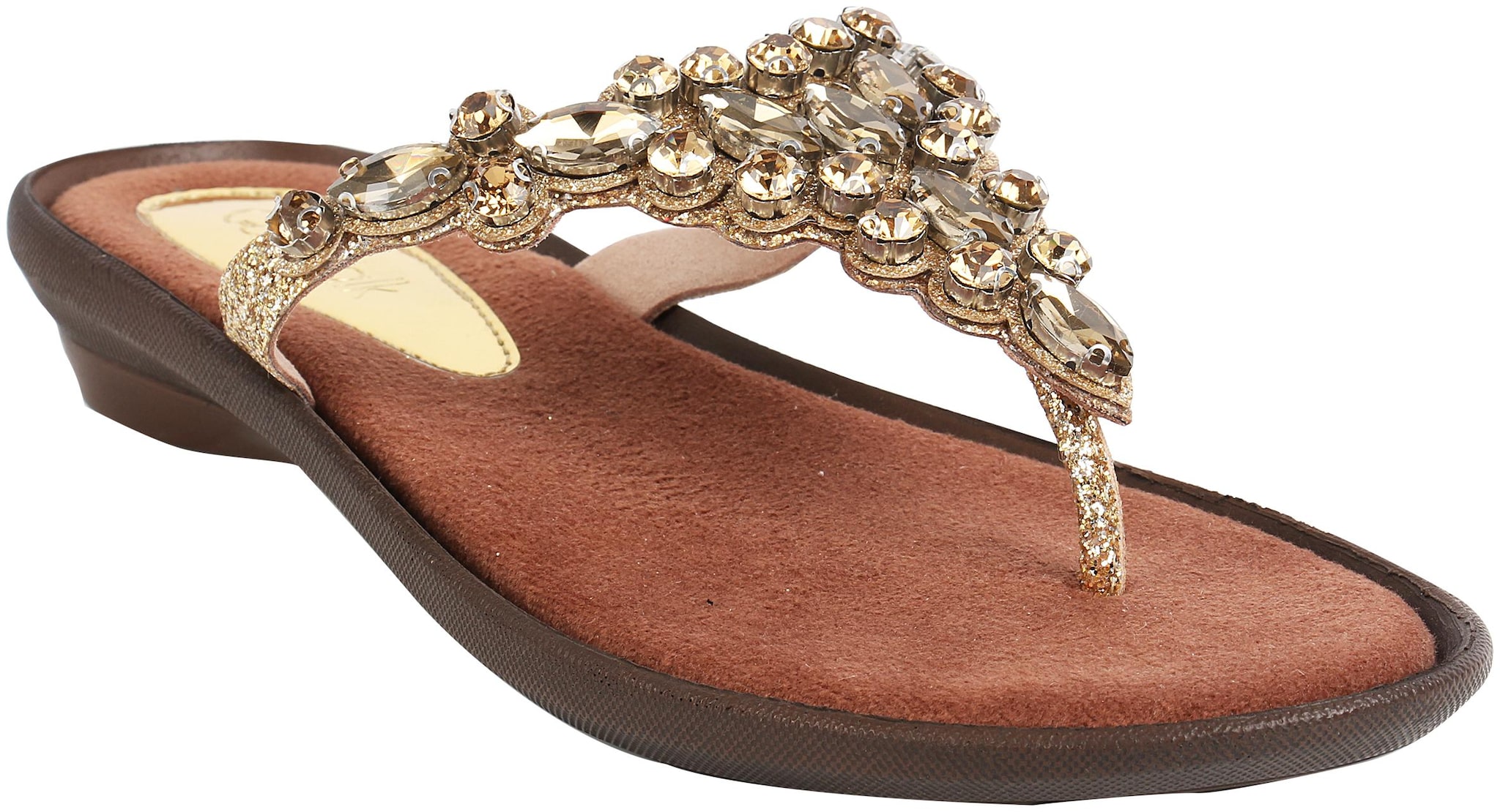 

Catwalk Crystal Embellished Thong Sandals