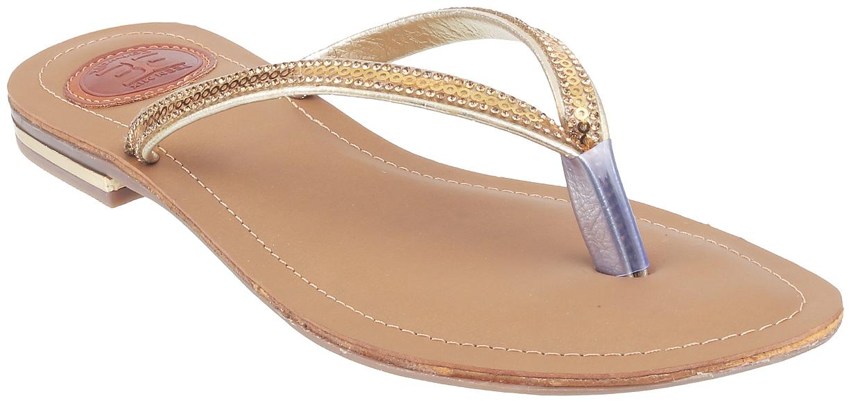 

Catwalk Glitter V-Strap Flats For Women