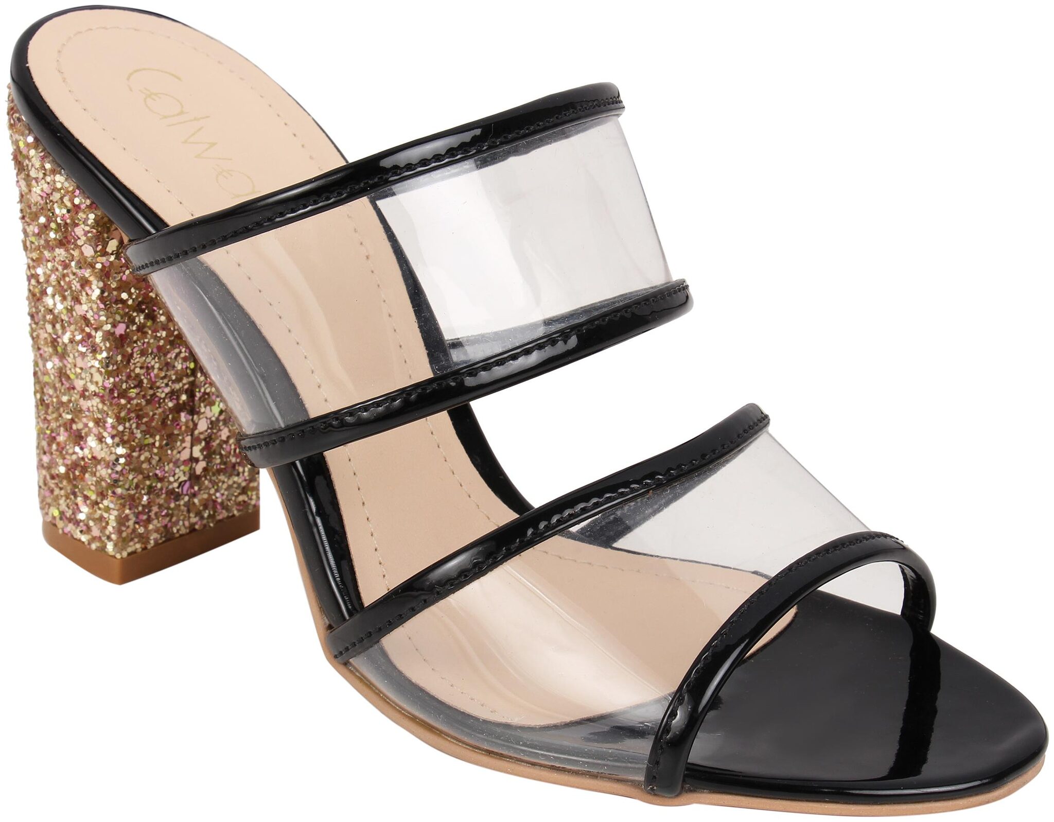 

Catwalk Women Black Heeled Sandals