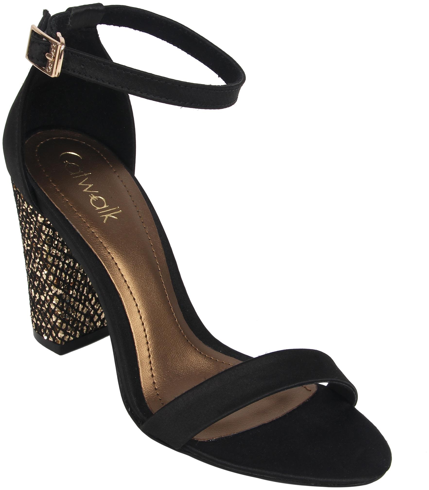 

Catwalk Women Black Heeled Sandals