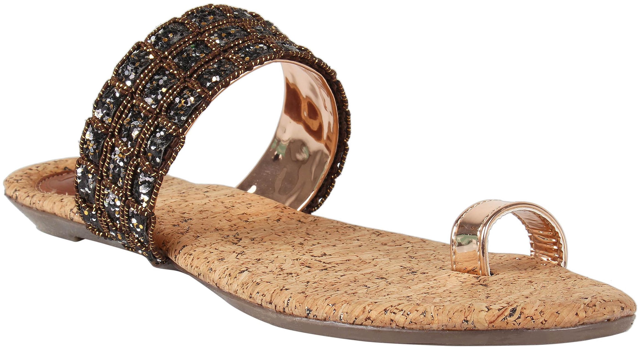

Catwalk Women Bronze One Toe Flats