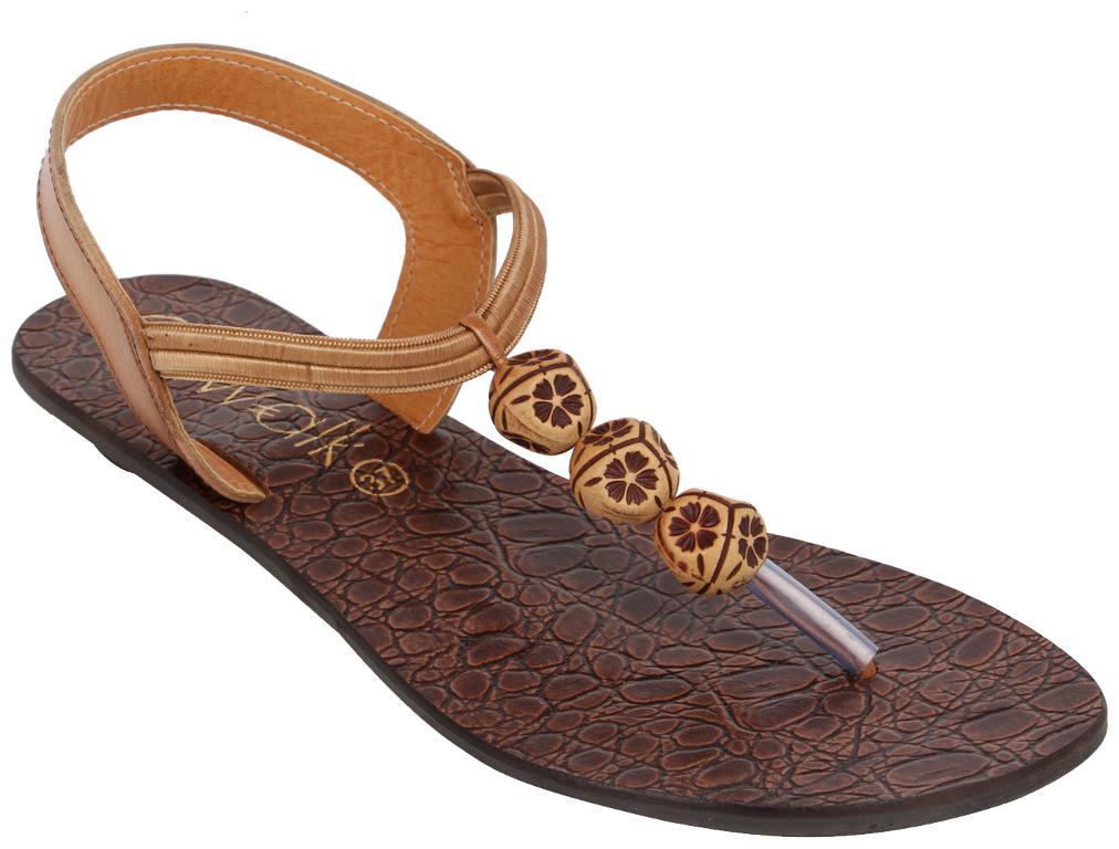 

Catwalk Women Tan T-Strap Flats