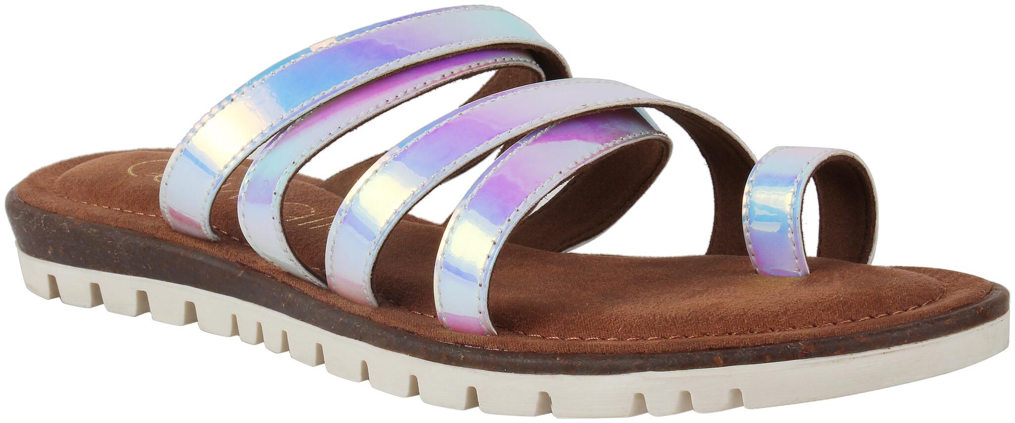 

Catwalk Women Silver Open Toe Flats