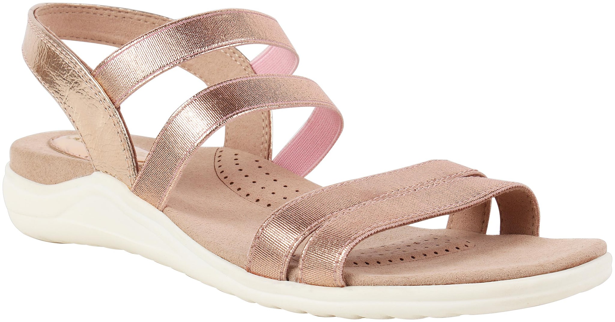 

Catwalk Women Gold Open Toe Flats